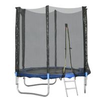 sportnow trampolin de exterior con red de seguridad 180 cm para ninos y adultos   aosom espana