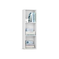 libreria estanteria abierta de varios niveles para sala estudio comedor blanco nube  3 niveles 30a x 948a cm