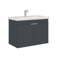 mueble para lavabo  - 80 x 45 x 58 cm - antracita mate