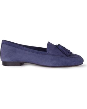 de MENINA STEP WOMENS CARDIFF SUEDE SANDALS BLUE