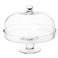 expositor para tartas con campana de vidrio