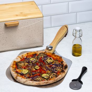 KING HOFF KLAUSBERG KB-7641 - Bandeja plegable para pizza (30,5 cm)