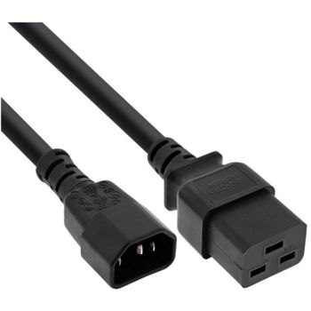 Cable de alimentación DLH DY-WU5274 2,5 m IEC C14 a IEC C19 10 A Negro