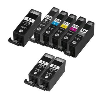 Compatible Multipack Canon Pixma iP4820 Printer Ink Cartridges (8 Pack) -4540B004