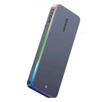 ugreen cm777 caja ssd m2 nvme sata de 20 gbps con iluminacion rgbadaptador de caja ssd de protocolo dualcarcasa exter