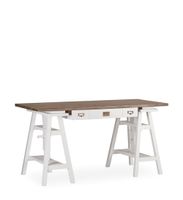 escritorio altura regulable de madera blanca anch 150 cm