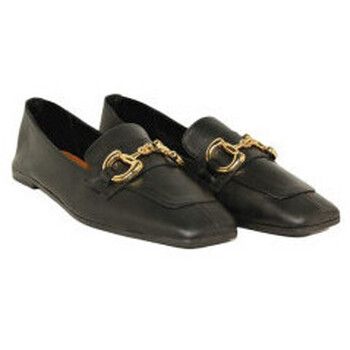 Top3 Deportivas Moda mocasin con punta cuadrada y estribo metal con piso topflex para mujer