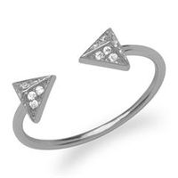 anillo extravagante piramides plata 925