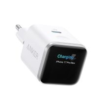 cargador de pared anker nano para iphone qi 45w carga rapida pantalla inteligente 1 usb-c blanco