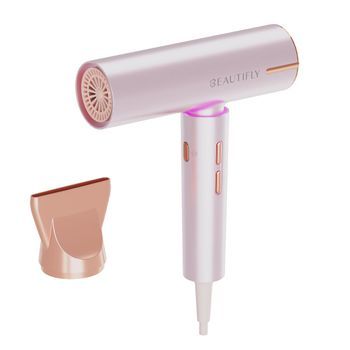 Beautifly Secador De Pelo Candy Flow Rosa 1200w Silencioso Ergonómico Ligero