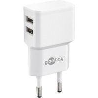 cargador goobay 44952 interior 2 puertos usb 24a blanco