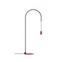 zafferano - lampara de mesa filo con bombilla e27 max 60 w incluida orientable 200 h 113 cm ip20 metal pintado - rojo