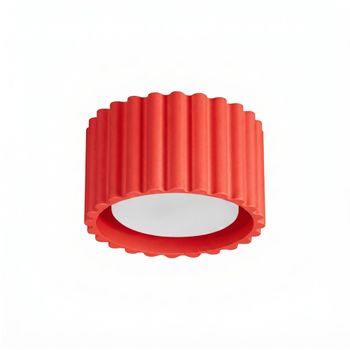 Plafone rojo aluminio alt. 6 cm