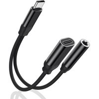 fgns adaptador usb c a 35 mm 2 en 1 para carga rapida y audio compatible con moviles tabletas portatiles y otros dispositivos electronicos con puerto tipo c conversion tipo c a jack de
