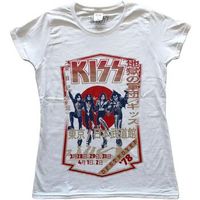 kiss tops y camisetas destroyer tour 78 para mujer