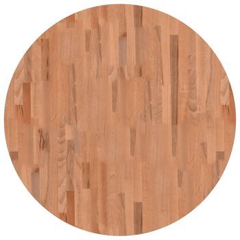 Tablero De Mesa | Tablero Escritorio Redondo De Madera Maciza De Haya Ø90x2,5 Cm