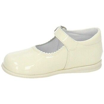 Bambineli Bailarinas 457 Merceditas charol con hebilla Beige para niña