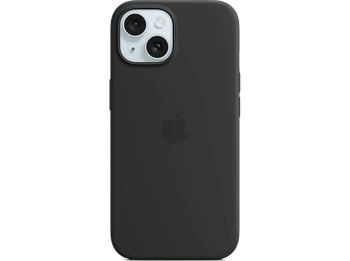 Apple Funda de Silicona con MagSafe para el iPhone 15, Negro