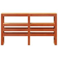 cabecero cama mueble de dormitorio de cama con estantes madera maciza pino 135 cm marron m020004543