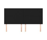 cabeceros 4 unidades de tela negro 100x5x7888 cm alto