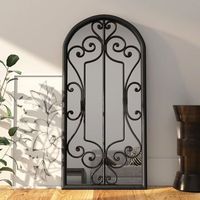 espejoespejo de banoespejuelo hierro negro para uso interior 100x45 cm cfw510848