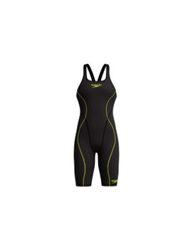 Bañador Speedo Fastskin HyperSpark Solid Openback Kneeskin Mujer Negro