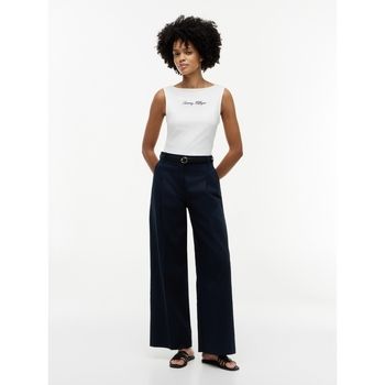 Tommy Hilfiger Blusa Ww0ww50947 Classic Script Boat Top para mujer