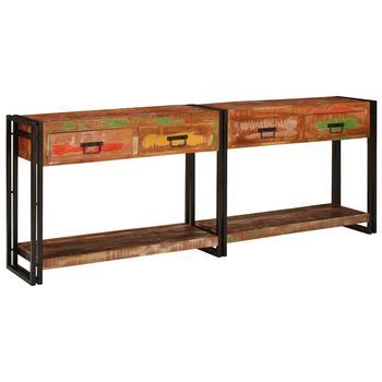 Mesas Consola 2 Uds. Multicolor 200 X 33 X 75 Cm Vidaxl