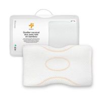 almohada cervical ergonomica duo premium 60x35 cm altura doble funda de bambu incluida inphysio
