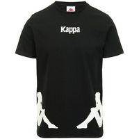 kappa tops y camisetas authentic fico unisex t-shirt black white 321158wa33 para mujer