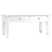 mesa de centro especular madera tecnologica vidrio 106x45x45 cm vidaxl