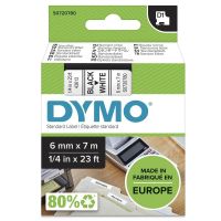 cinta para impresora de etiquetas dymo d1 6 mm x 7 m autoadhesiva para labelmanager