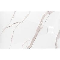 plato de ducha rea magnum carrara white 80x100