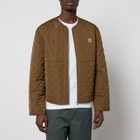 maison kitsune institutional fox head quilted shell jacket - s