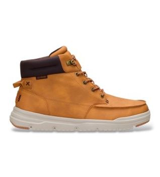 HeyDude para hombre. HD45656 Botines Bradley II Classic marrón (44), Plano, Cordones, Casual