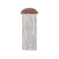 decoracion de pared de madera de alamo marron oscuro blanco negro 37 x 92 cm zikiria