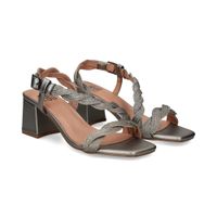 bibi lou sandalias con tacon mujer - plata talla 39