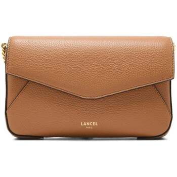 Lancel Bolso Enveloppe Bolso de mano Cadena Cuero Camel para mujer