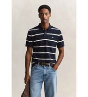 gant para hombre 2014094 polo de rayas marino s casual algodon manga corta