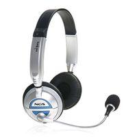 ngs msx6 pro auriculares alambrico diadema llamadasmusica negro plata