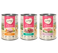 feringa classic meat menu 24 x 400 g - pack ahorro  - pack mixto 4 - ave cordero y conejo salmon y pavo