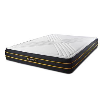 Colchón Ultra 140x210cm, Grosor: 26cm, Espuma Viscoelástica Y Micromuelles Ensacados , Equilibrado, 7 Zonas De Confort