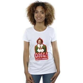 Elf Camiseta Santa's Coming para mujer