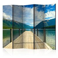 biombo - mountain lake bridge ii 225x172 cm