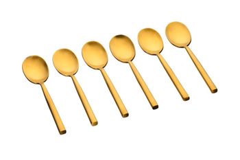 Juego de 6 cucharillas nils - oro