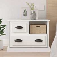 vidaxl mesita de noche blanco 60x39x45 cm