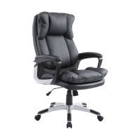 homcom silla de oficina negra