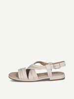 caprice sandal white made of leather with block heel size 38