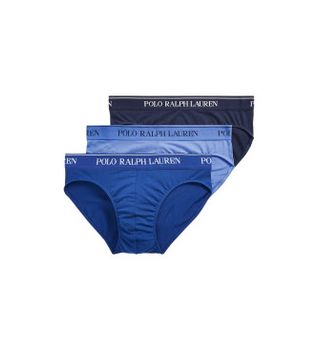 Polo Ralph Lauren para hombre. 714835884004 Set de 3 calzoncillos slip azul (M), Homewear, Algodón