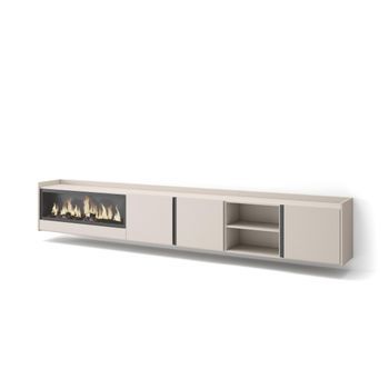 Mueble Tv, Televisión, Muebles De Salón, Almacenaje, 315x50x35 Cm, Para Tv Hasta 80